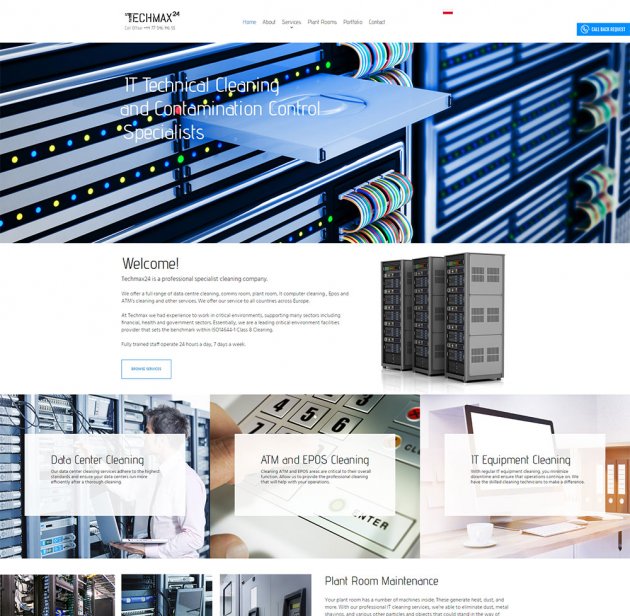 Strona internetowa dla Techmax Ltd