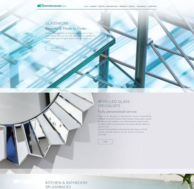 Strona internetowa dla Interfusion Glass Ltd
