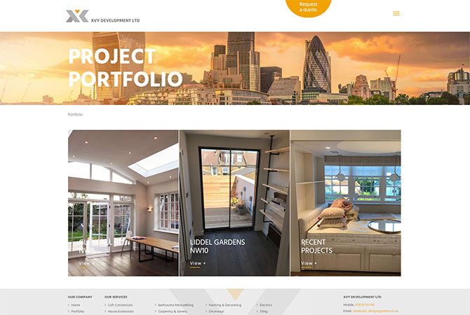 Strona internetowa dla New Build & Construction Ltd - zdjęcie 3