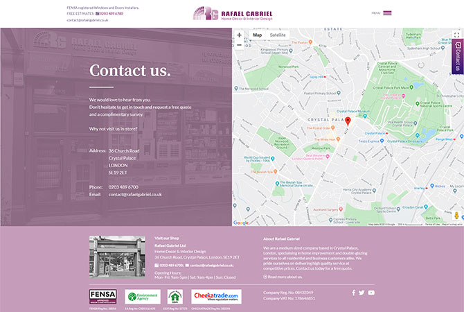 Strona internetowa dla Rafael Gabriel Ltd - zdjęcie 3