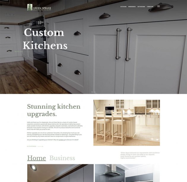 Strona internetowa dla Green Spruce